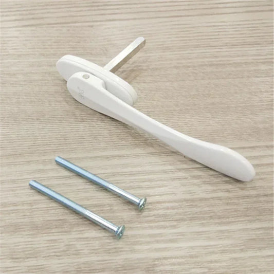 Zinklegierung-Griff für Kipp-Dreh-Fenster mit Wärmedämmprofil, Fliegengitter-Fenstergriff, faltbarer Türgriff, schwertförmiger dünner flacher quadratischer Stahlgriff