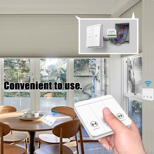 Tuya WiFi Smart Curtain Switch Roller Blinds Shutter Module 433MHz RF Remote Control Works With Alexa Google Home Assistant